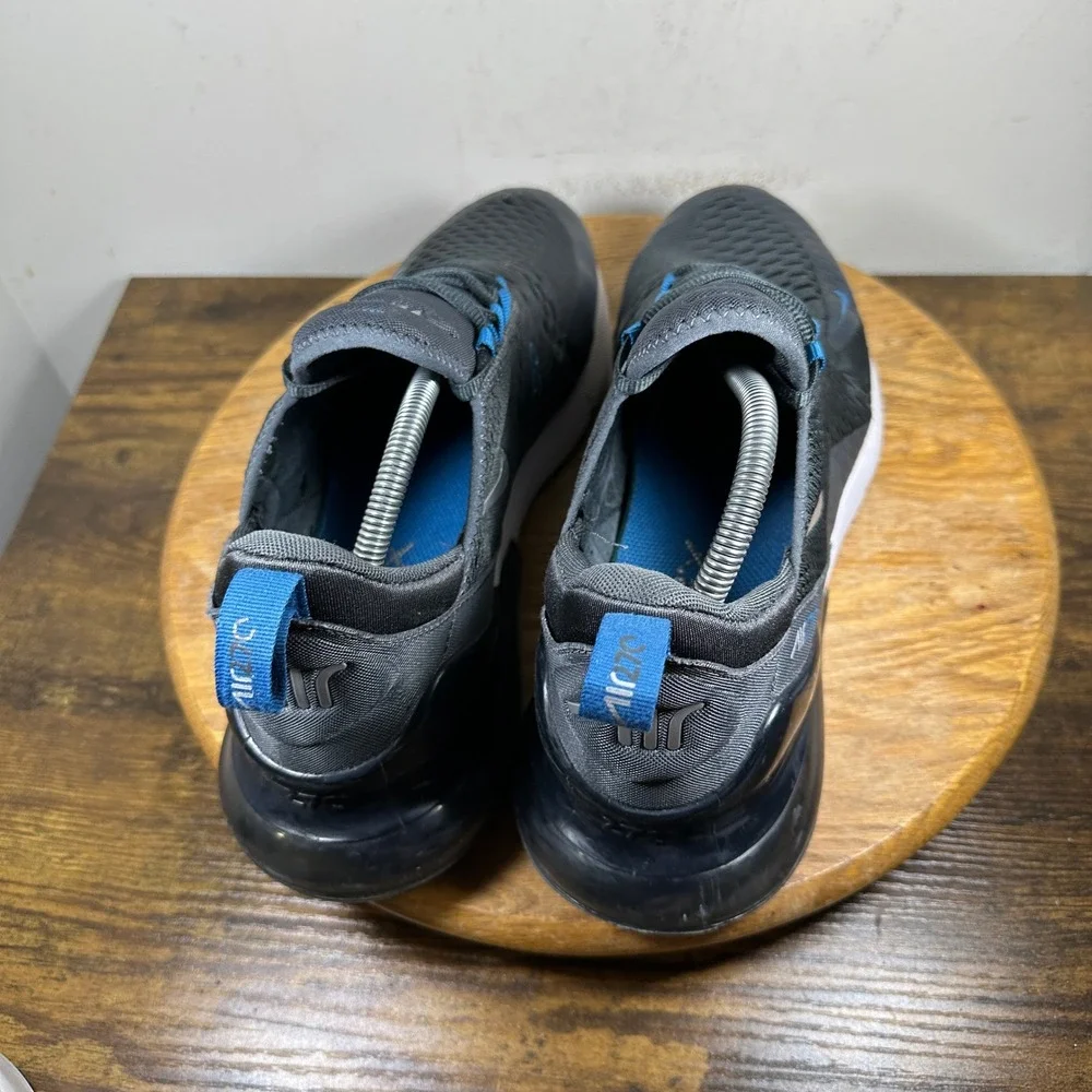Nike Air Max 270 Men's Athletic Shoes Black Blue Gray Size 12 FV0380-001 - Picture 6 of 10